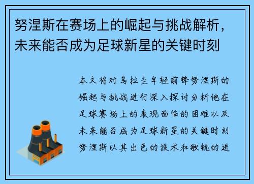 努涅斯在赛场上的崛起与挑战解析，未来能否成为足球新星的关键时刻